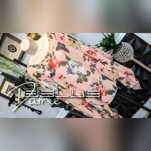 Belle Dame Sheer Floral Butterfly Shawl Top O/S